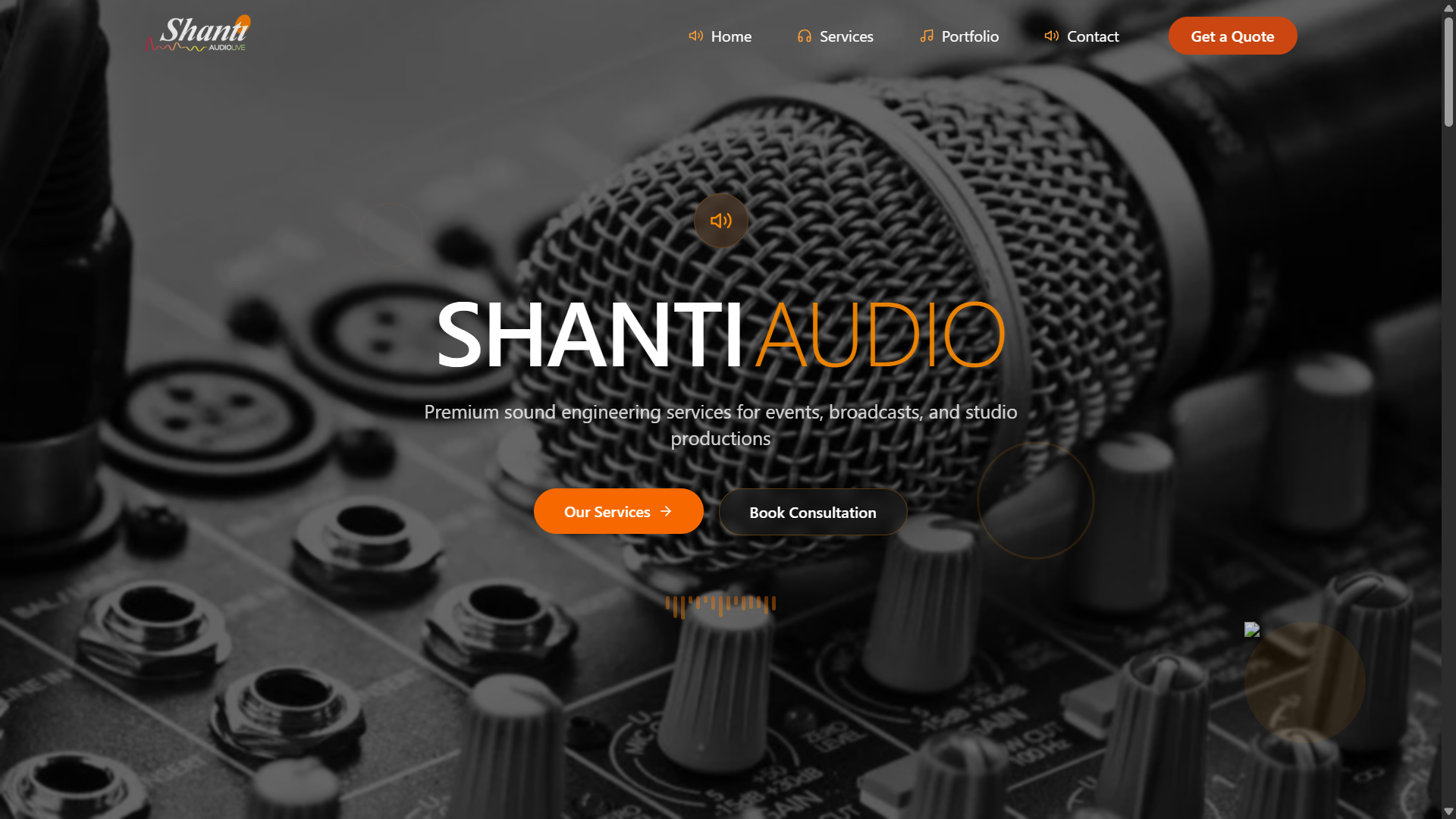 Shanti Audio – Professional Sound Portfolio